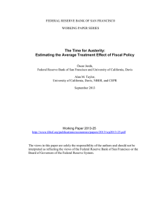 Estimating the Average Treatment Effect of Fiscal Policy