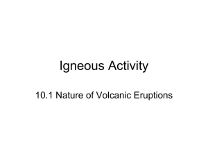 Notes Igneous Activity