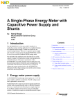 A Single-Phase Energy Meter with Capacitive Power Supply