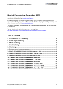 Best of E-marketing Essentials