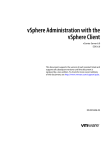 vSphere Administration with the vSphere Client