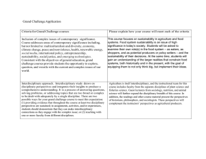 Grand Challenge Application Criteria for Grand Challenge courses