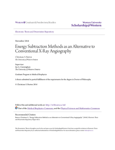 Energy Subtraction Methods as an Alternative to Conventional X