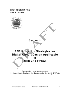 Section II SEE Mitigation Strategies for Digital Circuit - Inf