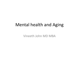 Mental Health in Aging Powerpoint