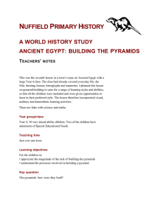 Pyramid Teachers Notes