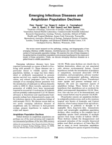 Emerging Infectious Diseases and Amphibian Population Declines