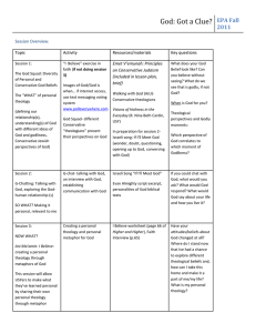 God Beliefs - United Synagogue Youth