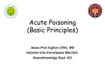 Acute Poisoning (Basic Principles)