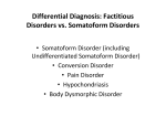 Differential Diagnosis: Factitious Disorders vs. Somatoform Disorders