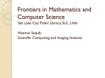 Frontiers in Mathematics and Computing