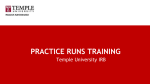 Practice Runs - Temple University