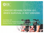 Rehabilitation: oncology patient functional health