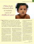 Olshan leads national effort to examine causes of childhood cancer
