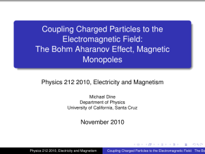 Coupling Charged Particles to the Electromagnetic Field