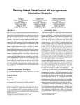 Ranking-Based Classification of Heterogeneous Information Networks