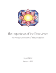 The Importance of the Three Jewels