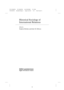 Historical Sociology of International Relations - Assets