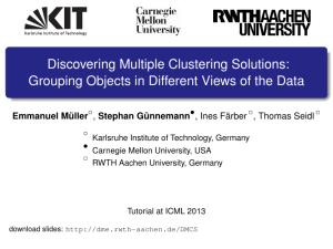 Discovering Multiple Clustering Solutions