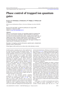 Phase control of trapped ion quantum gates
