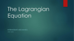 The Lagrangian