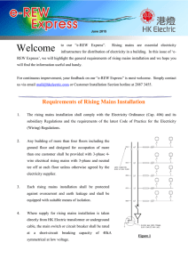 Requirements of Rising Mains Installation