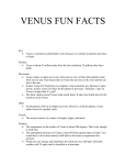 Venus Fun Facts - San Diego Unified School District