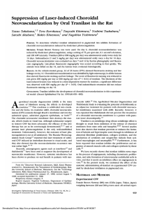 Suppression of laser-induced choroidal neovascularization