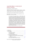 Local-field effects in nanostructured photonic materials