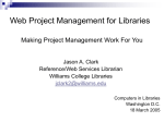 Web Project Management for Libraries