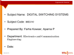 SWITCHING SYSTEM SOFTWARE