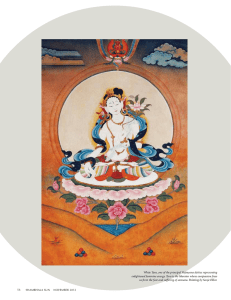 White Tara, one of the principal Vajrayana deities representing