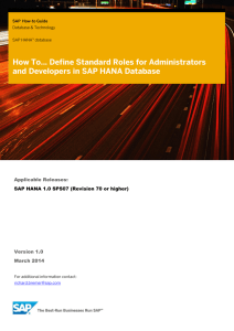 How To... Define Standard Roles for Administrators in