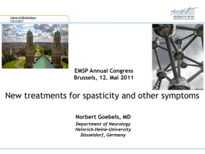 New treatments for spasticity and other symptoms