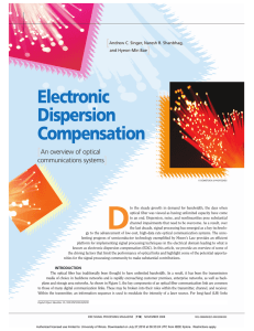 Electronic Dispersion Compensation - ifp.illinois.edu