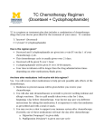 TC Chemotherapy Regimen - University of Michigan