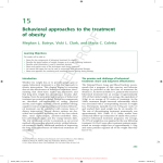 Behavioral approaches to the treatment of obesity