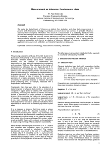 Measurement as Inference: Fundamental Ideas