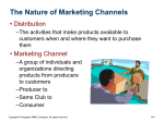 The Nature of Marketing Channels