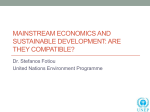 Mainstream Economics and Sustainable Development: Are they