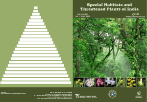 Special Habitats and Threatened Plants of India