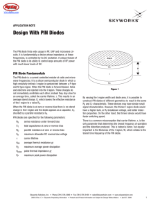 Design With PIN Diodes