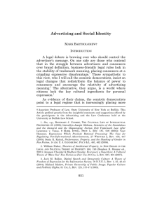Advertising and Social Identity