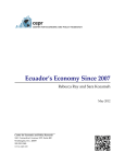 CEPR publication on Ecuador`s economy since 2007