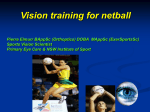 Vision training for netball