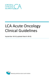 LCA Acute Oncology Clinical Guidelines March 2016