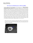 Percutaneous Radiofrequency Ablation (RFA)