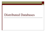 Distributed database - GCG-42