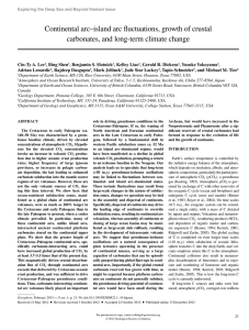 Continental arc–island arc fluctuations, growth of crustal carbonates