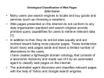 Ontological Classification of Web Pages